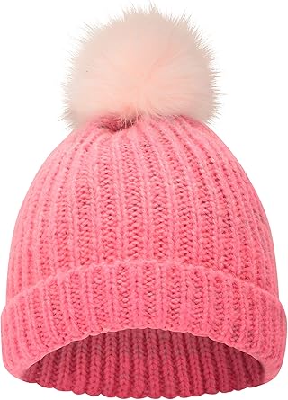 kids fluffy bobble hat