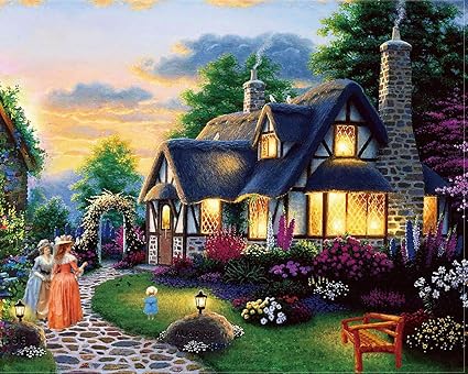 Amazon.com: Rompecabezas de 500 piezas para adultos | VteePck Jigsaw Puzzle Jardín Flor Pintura Niños Puzzles | Juguetes Interesantes hechos a mano Puzzles Regalos personalizados 16x20 pulgadas: Toys \u0026 Games