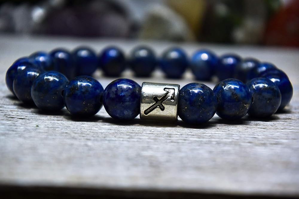 Amazon.com: Custom Sagittarius CHARM Gemstone Bracelet Choose your