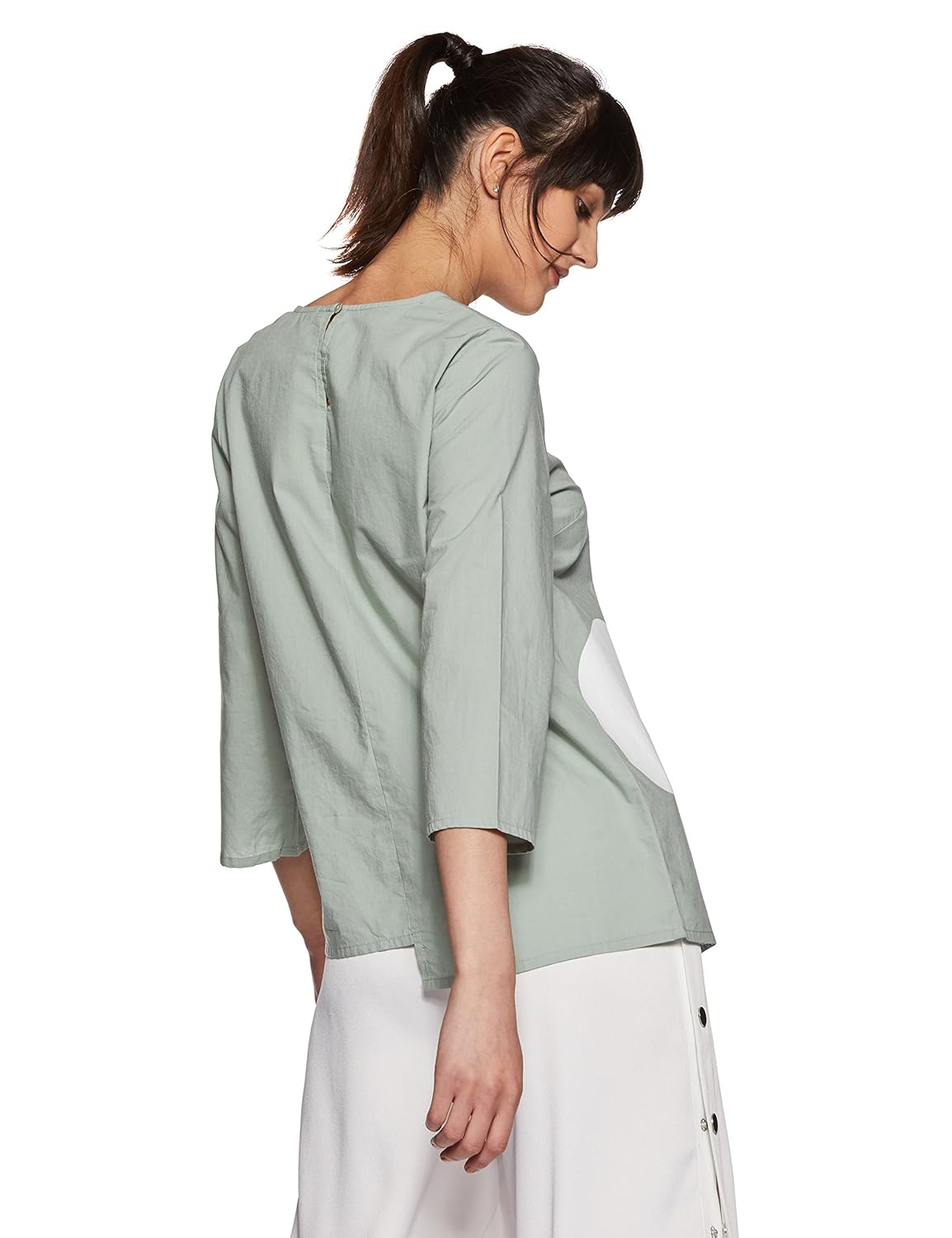 vero moda women's polka dot regular fit top