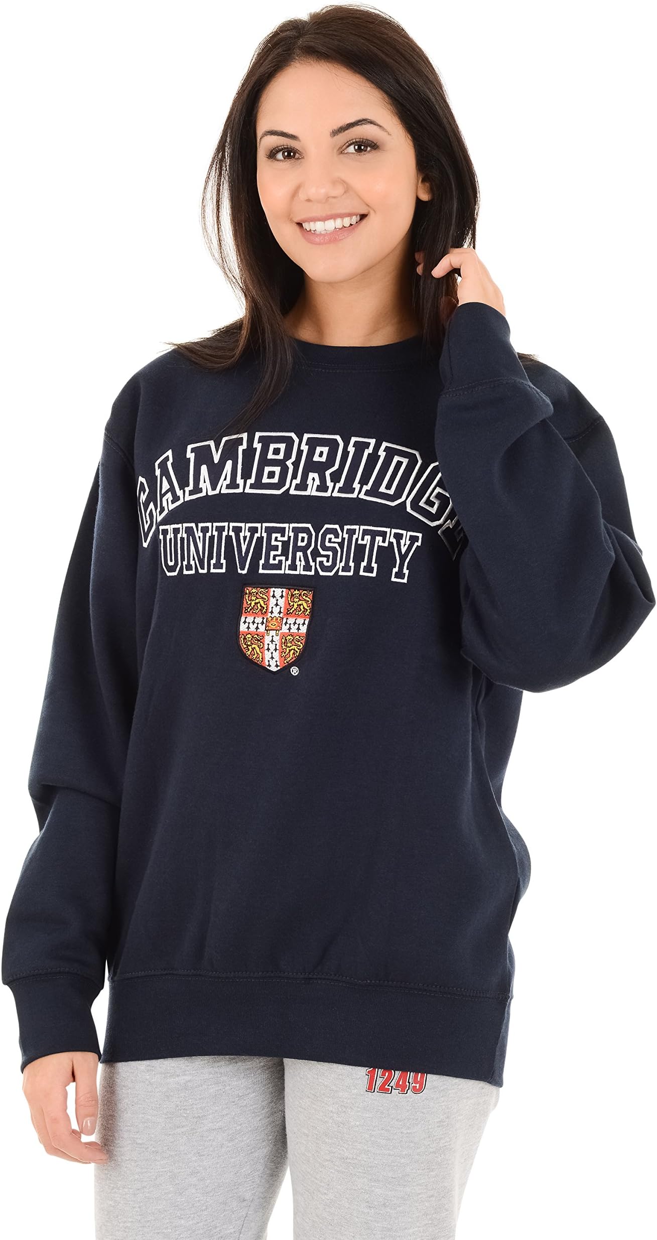 Official Licensed Applique Embroidered Souvenir Premium Quality Sweatshirt Jumper - AAES01 (Navy Blue, Large)