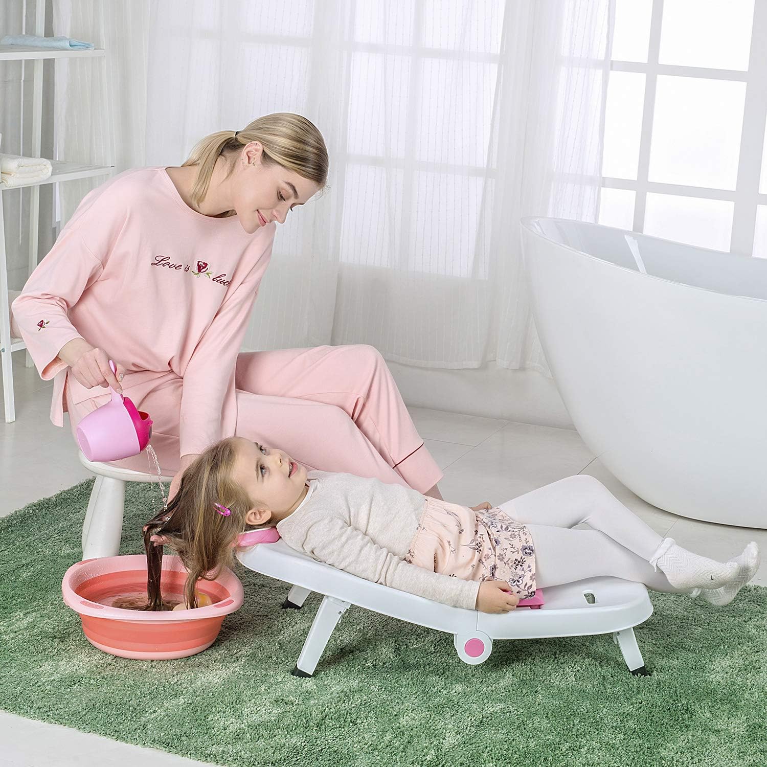 Amazon Com Toddler Shampoo Chair Girls Boys Kids Hair Washing