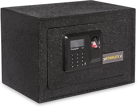 Stanley Solid Steel Biometric Personal Home Safe With Amazon Co