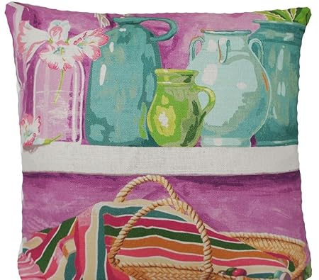 Arcobaleno London Copacabana Cushion Cover Manuel Canovas Pink