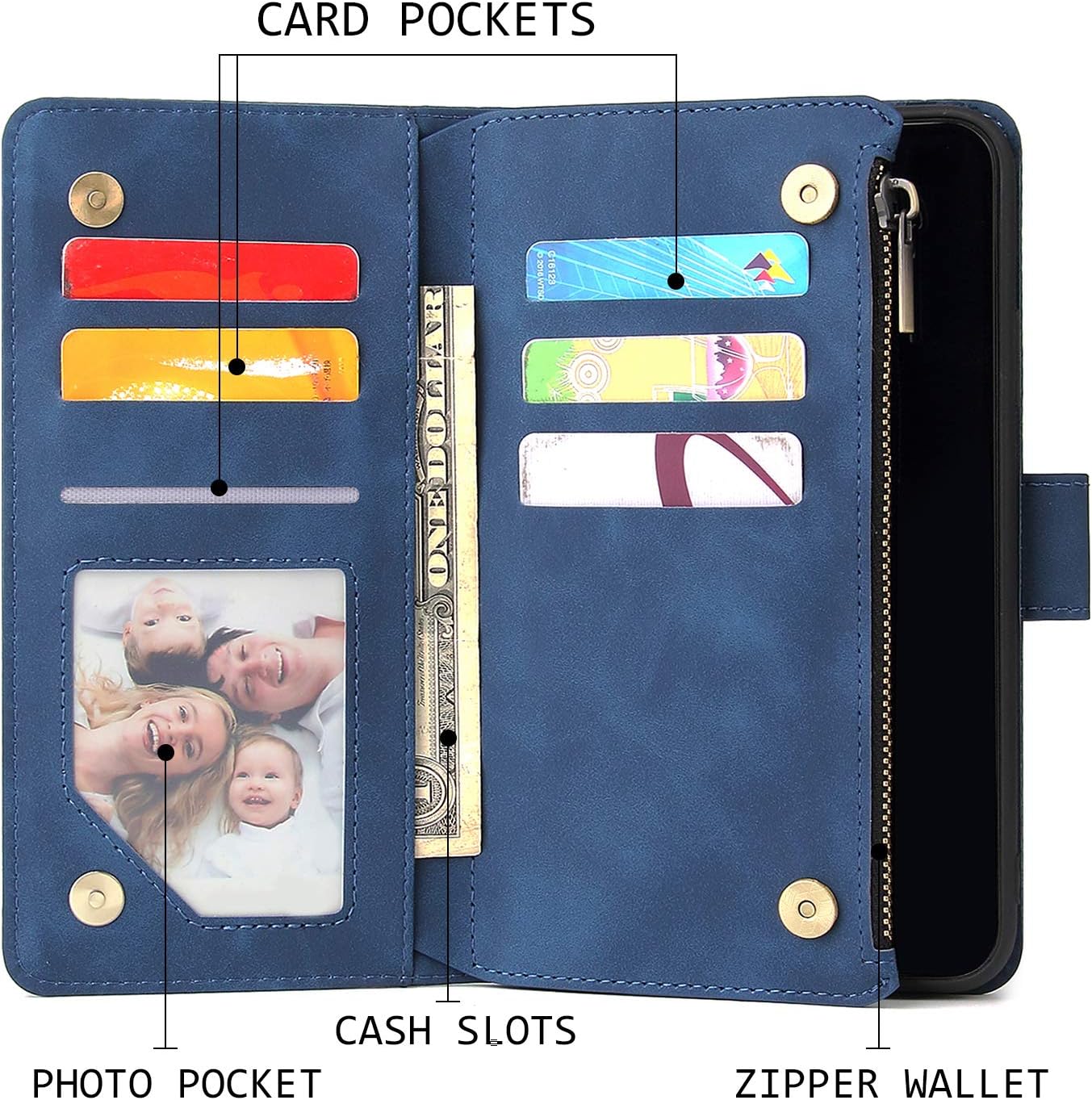 UEEBAI Wallet Case for iPhone 7 Plus iPhone 8 Plus - Image 3