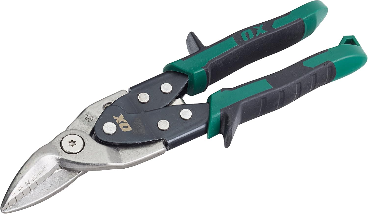 OX Pro Heavy Duty Aviation Snips Right Cut (Green)