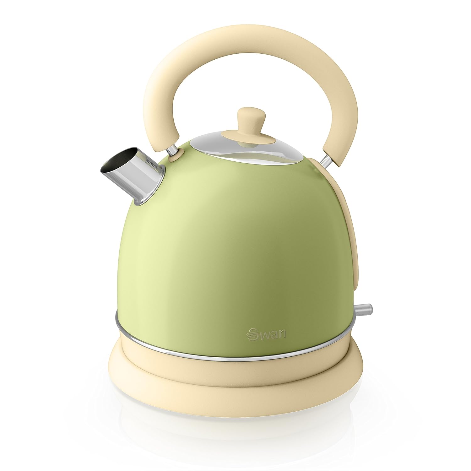 Swan SK261020GN Retro Electric Cordless Dome Kettle 1.8L Green 3KW