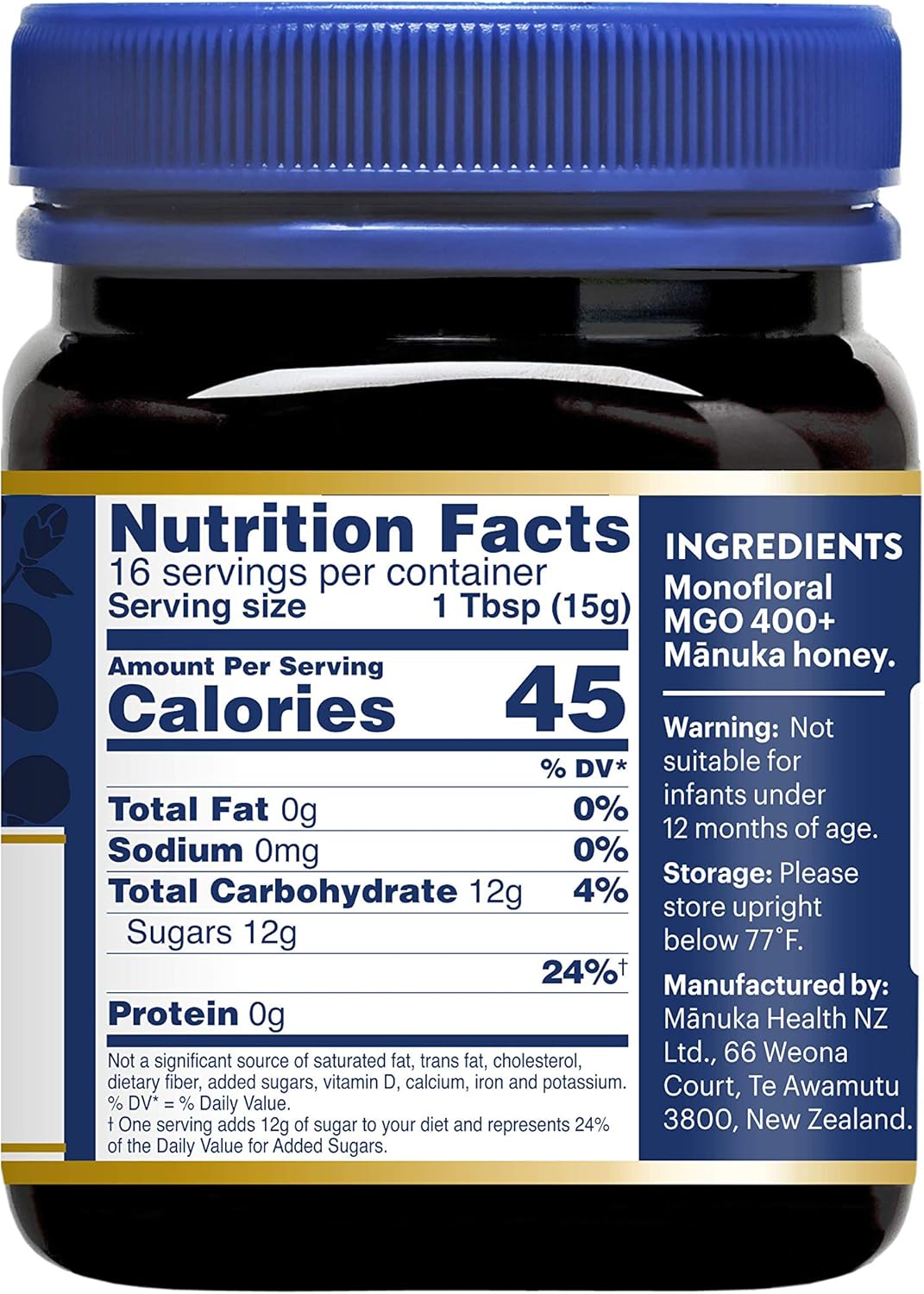 Manuka Healthマヌカヘルスマヌカハニー MGO400