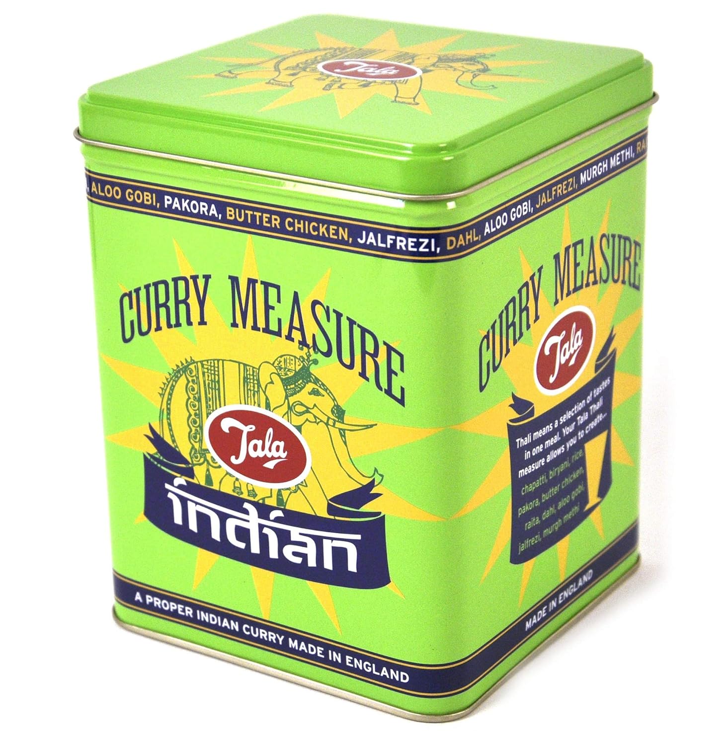 Tala International Cuisine Thali Cooks Measuring Cup For Curries Imported From Uk Coriander Green Tala Retro 10d11859 In Decorative Tin Measuring Tools Scales Cups