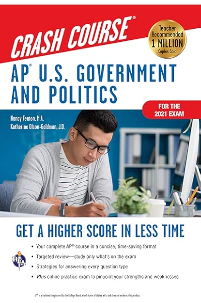 Ap U S Government Politics Crash Course Book Online Get A Higher Score In Less Time Advanced Placement Ap Crash Course Fenton M A Nancy Olson Goldman J D Katherine 9780738612492 Amazon Com Books Ap U S Government Politics Crash Course Book Online Get A Higher Score In Less Time Advanced Placement Ap Crash Course Fenton M A Nancy Olson Goldman J D Katherine 9780738612492 Amazon Com Books