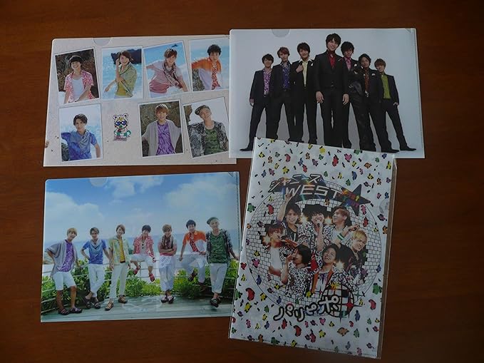 Amazon ジャニーズwest クリアファイル ４点セット Go West よーいドン パリピポ バリハピ 小瀧望 濵田崇裕 藤井流星 神山智洋 中間淳太 桐山照史 重岡大毅 ジャニーズグッズ アイドル 芸能人グッズ 通販