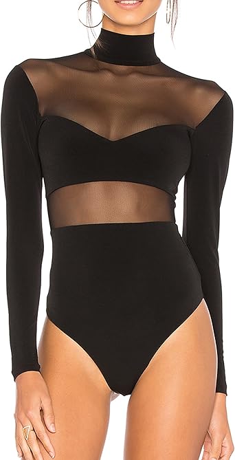 mesh panel bodysuit