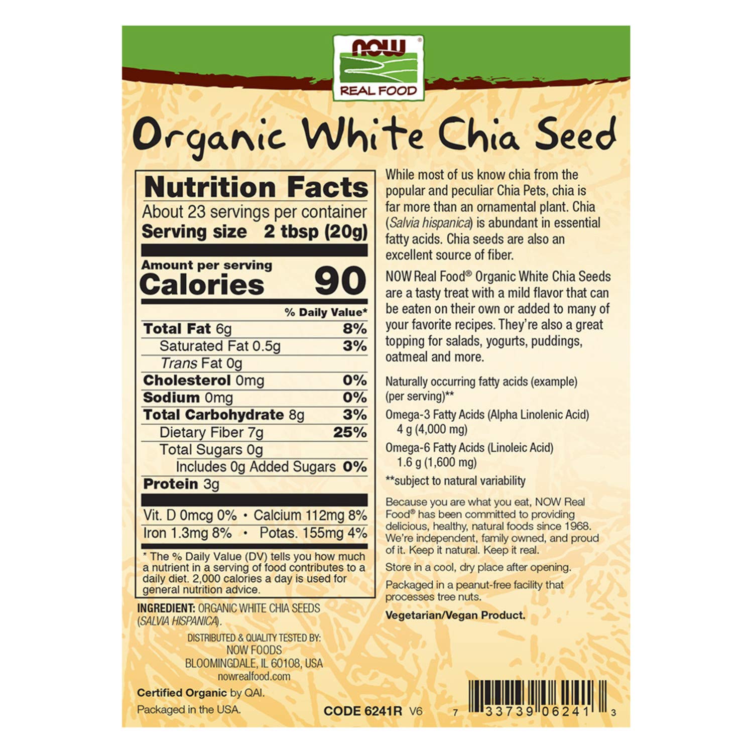 Amazon.com: Now Foods Blanco salvia Blanco Chia semillas ...