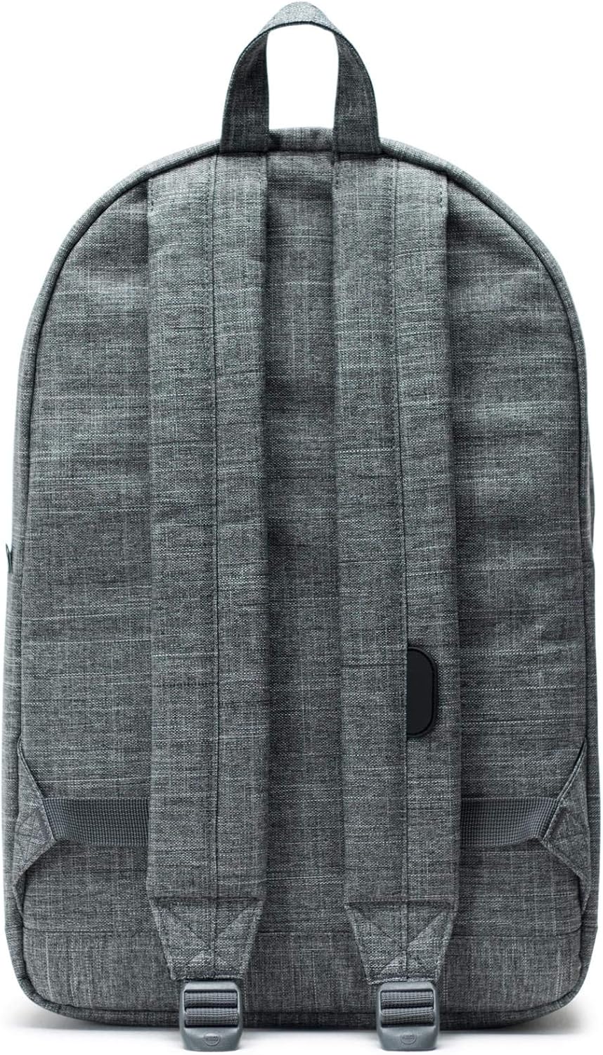 Herschel Pop Quiz Rucksack, 44 cm, 22 L, Grey, Raven Crosshatch - Image 5