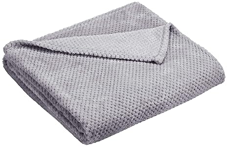 DecoKing 97328 Kuscheldecke 150x200 cm Graphit Decke Microfaser Mikrofaserdecke Fleecedecke Wohndecke Tagesdecke Fleece weich