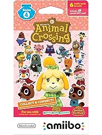 Nintendo Animal Crossing amiibo Cards Series 4 for Nintendo Wii U, 1-Pack (6 Cards/Pack)