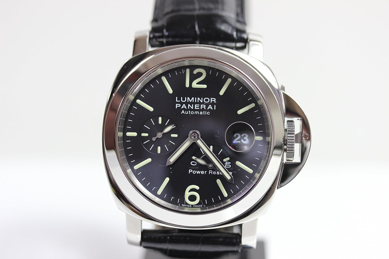 公式店舗 Mt1011 中古 Panerai パネライ ルミノールパワーリザーブ Pam 44mm 40時間までのパワーリザーブ表示 並行輸入品 質屋出品 H29 12 当社指定業者にてoh新品仕上げ済み ラバーベルト付属 B078x5mk2n Psbcontigo Com Br