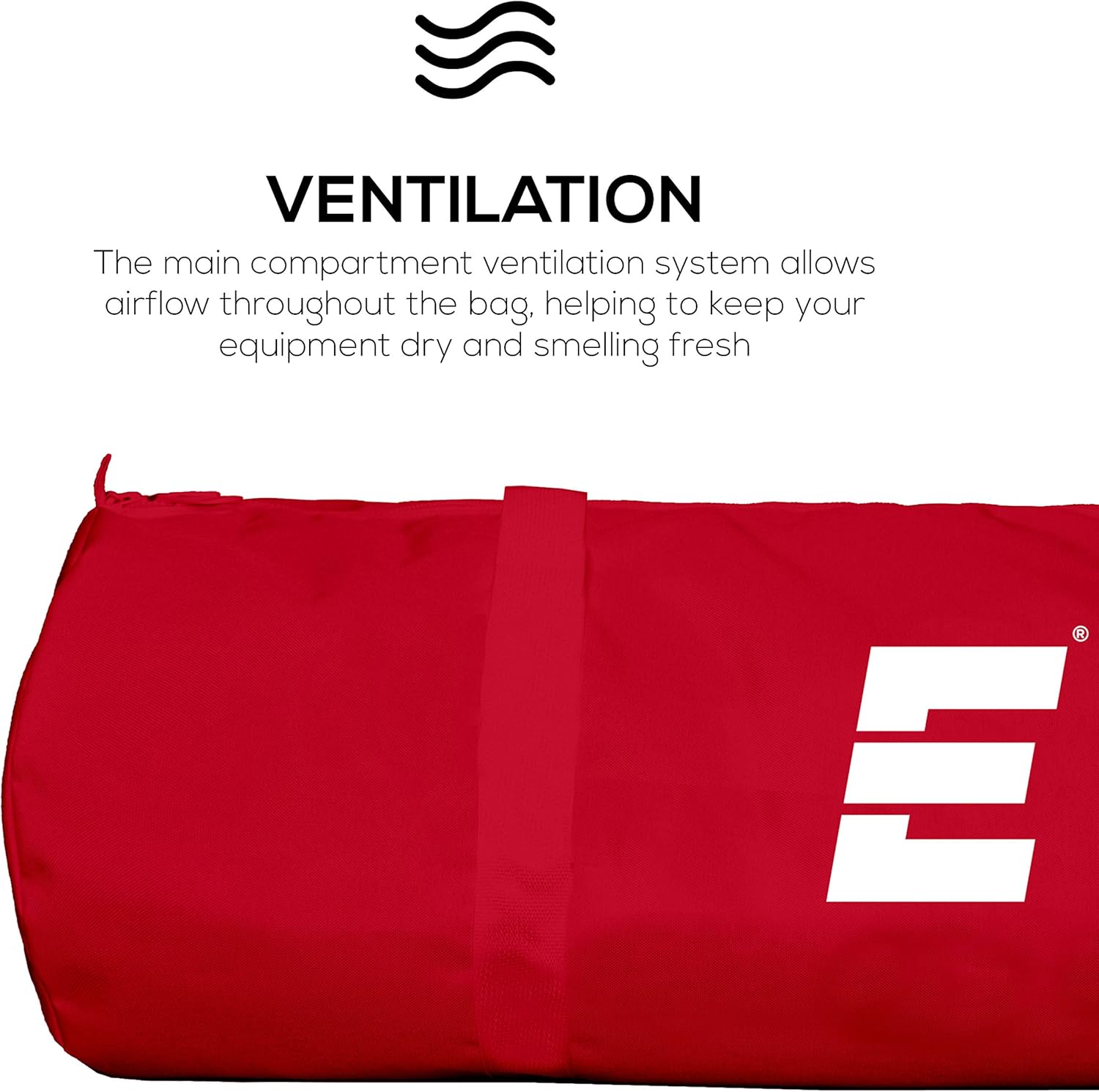 Epoch Sideline Team Bag - Extra Large Duffle Bag with Multiple Compartments - Waterproof Athletic Bag, Red : Sports & Outdoors