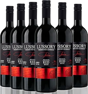 Lussory Merlot vino tinto sin alcohol caja de 6 ud: Amazon.es: Alimentación y bebidas