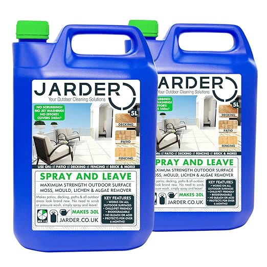 Jarder 2 x 5 Litre Concentrate Spray & Leave Cleaner Patio Fencing