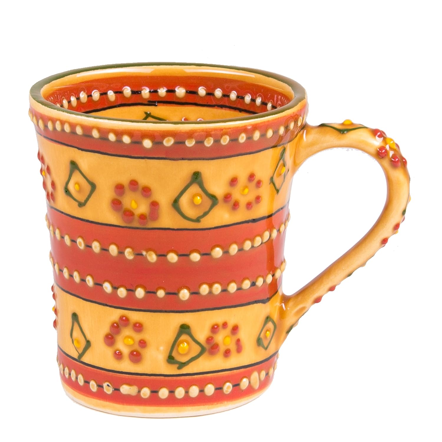 Mexican Themed Coffee Mugs Hand Painted and