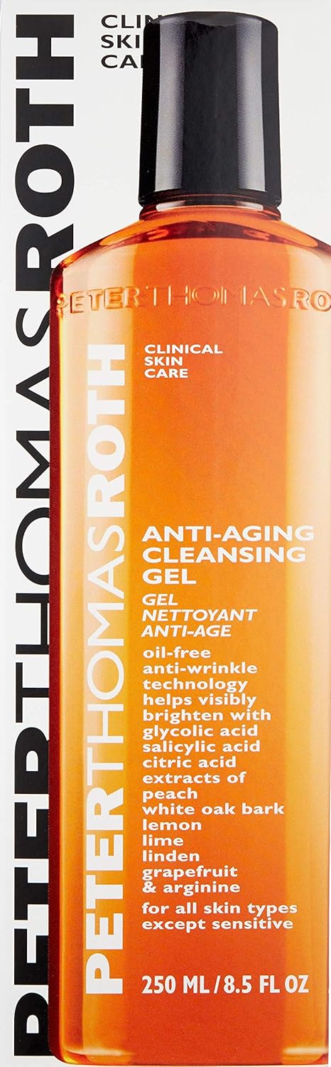 Anti-Aging Cleansing Gel, Face Wash with Anti-Wrinkle Technology, Exfoliates with Glycolic Acid and Salicylic Acid: Premium Beauty