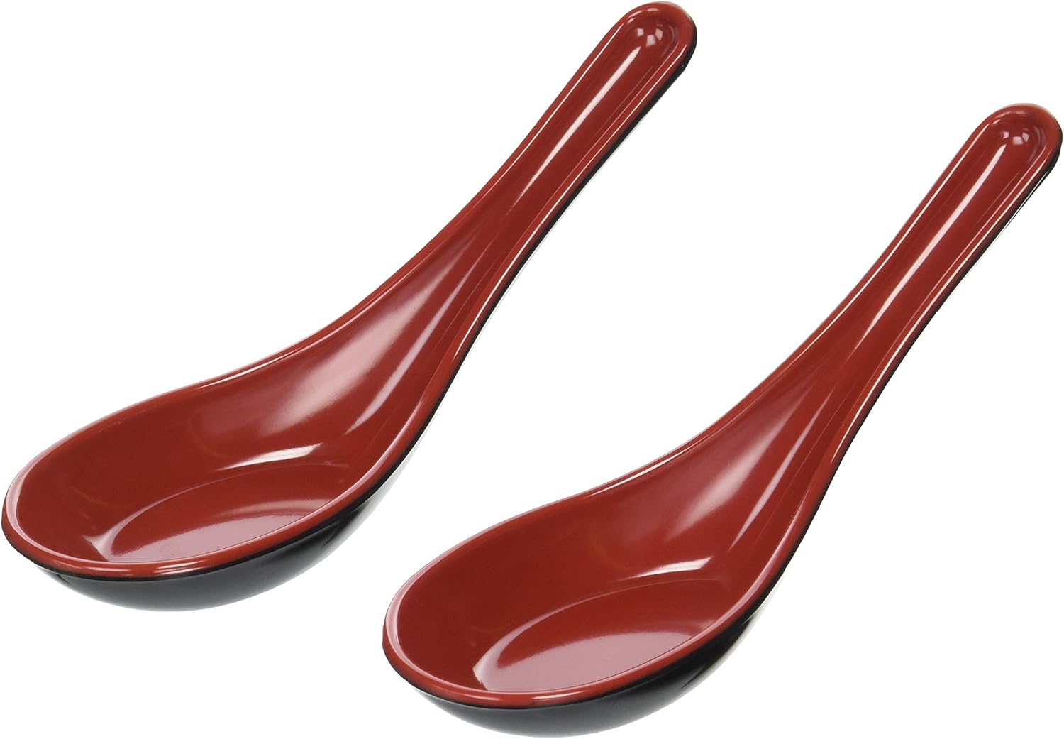 JapanBargain Brand Asian Red/Black Soup Spoons, Set of 2 Amazon.co.uk