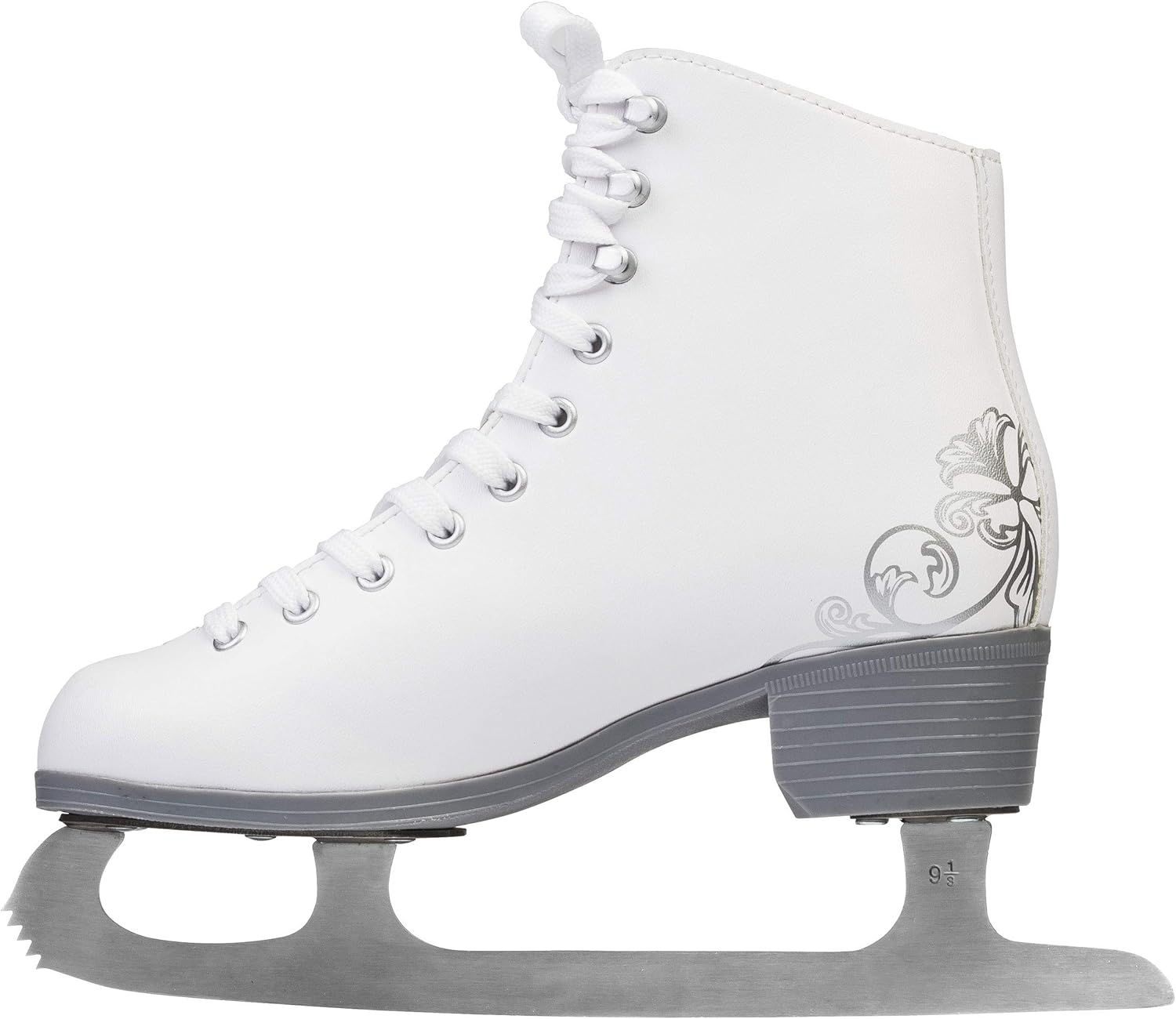 Rollerblade Bladerunner Ice Allure Girls Figure Skate, White, Ice Skates : Sports & Outdoors