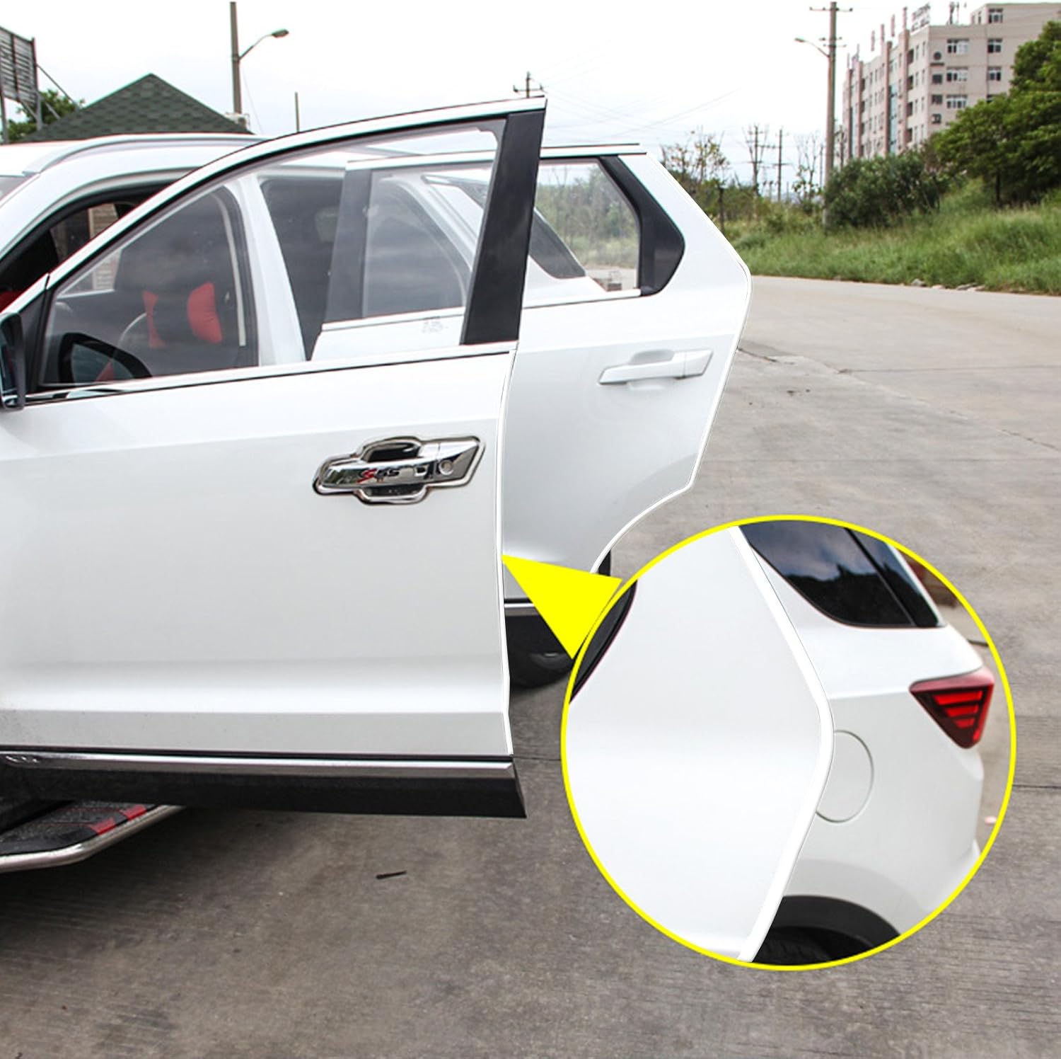 Amazon 車ドアガード 5 M車のエッジトリムラバーシールプロテクターu字型車の保護ドアエッジガードフィットほとんどの車 白 ドアトリム 車 バイク