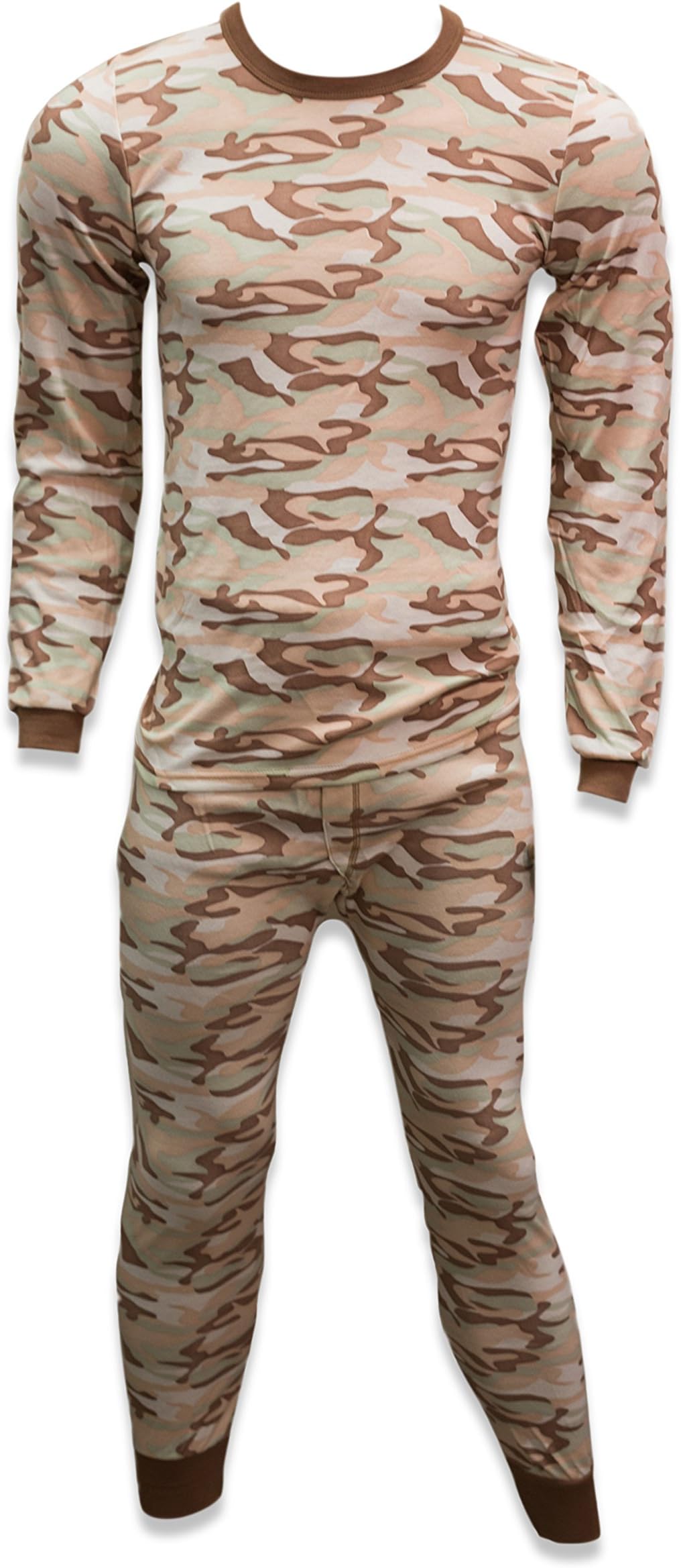 Andrew Scott Mens 2 Piece & 6 Piece Base Layer Long Sleeve + Long Pant Thermal Underwear Set (1 & 3 Pack Mix Match Options)