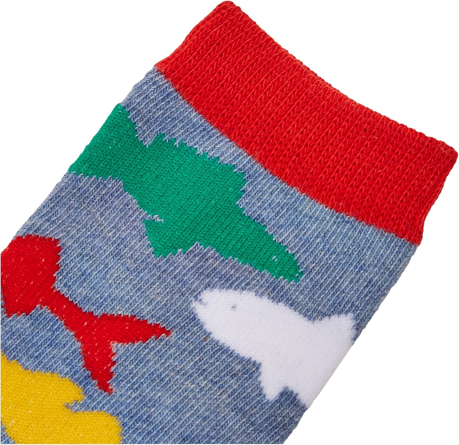 Jefferies Socks Boys' Little Fun Assorted Animals Pattern Cotton Crew Socks 6 Pair Pack: Clothing