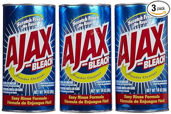 Amazon Com Ajax Powder Cleanser With Bleach 14 Oz 3 Pk Health Personal Care