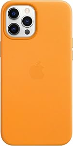 Apple Leather Case with MagSafe (for iPhone 12 Pro Max) - California Poppy