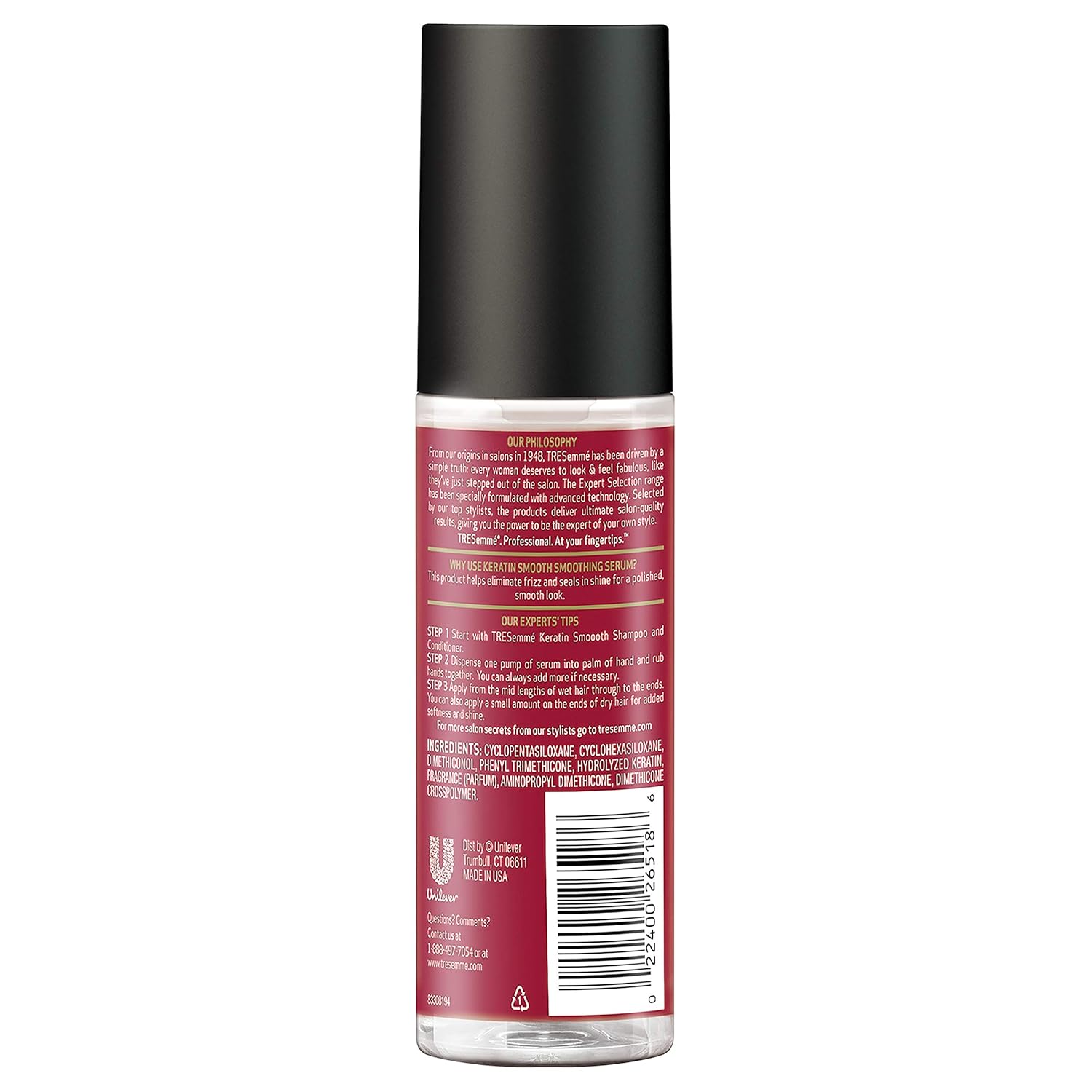 Amazon Com Tresemme Expert Selection Shine Serum Keratin Smooth