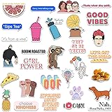 RipDesigns - 30 Vinyl Stickers for Water Bottles, Laptops (Series 7)