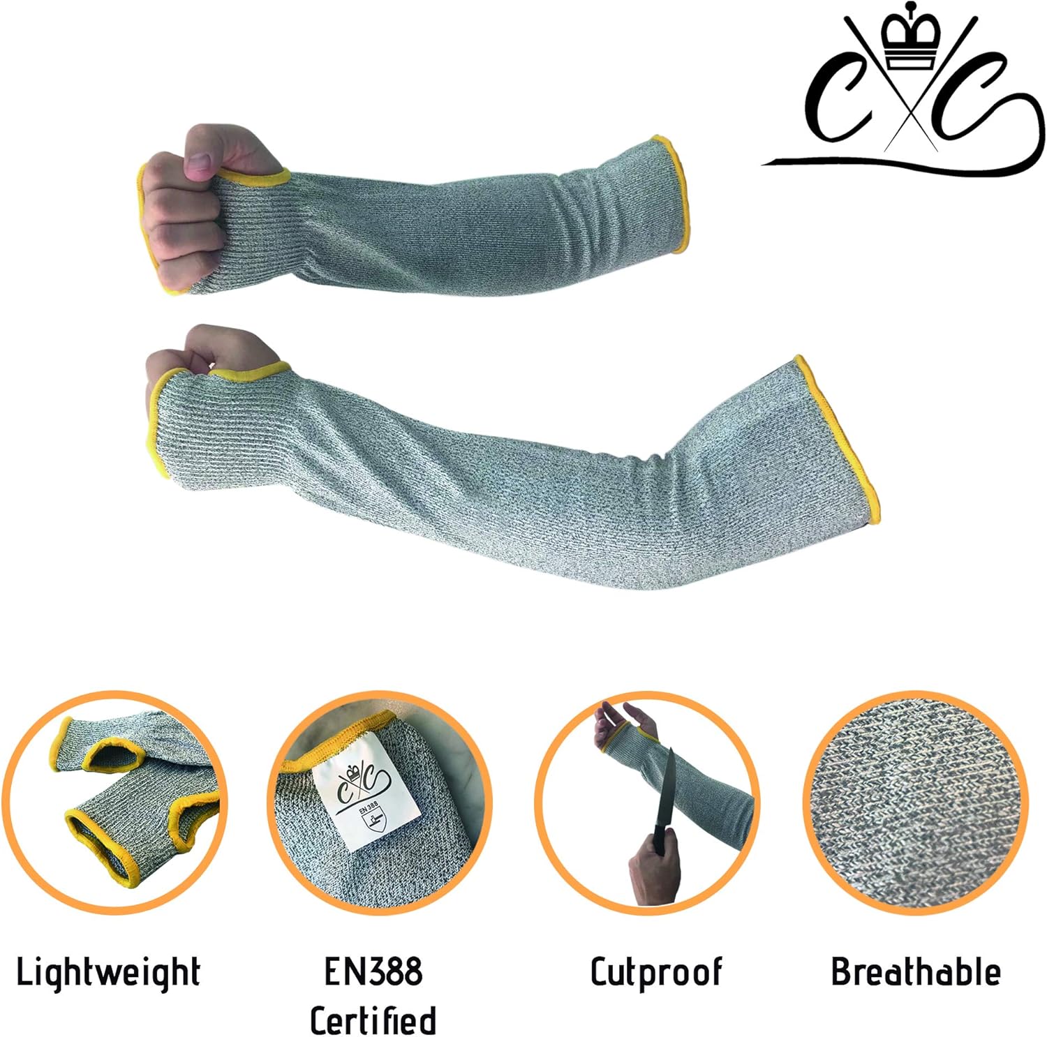 Thumb Slot UVProtection Arm Protection Sleeves Level 5 Protection 18