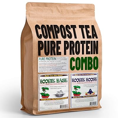 Compost Tea 2 Part Formula &amp; Pure Protein Combo 6lbs Compost Tea  4oz Pure Protein Makes 100 Gallons of Organic Compost Fertilizer
