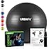 URBNFit Exercise Ball (Multiple Sizes) for Fitness, Stability, Balance & Yoga - Workout Guide & Quick Pump Included - Anti Burst Professional Quality Design