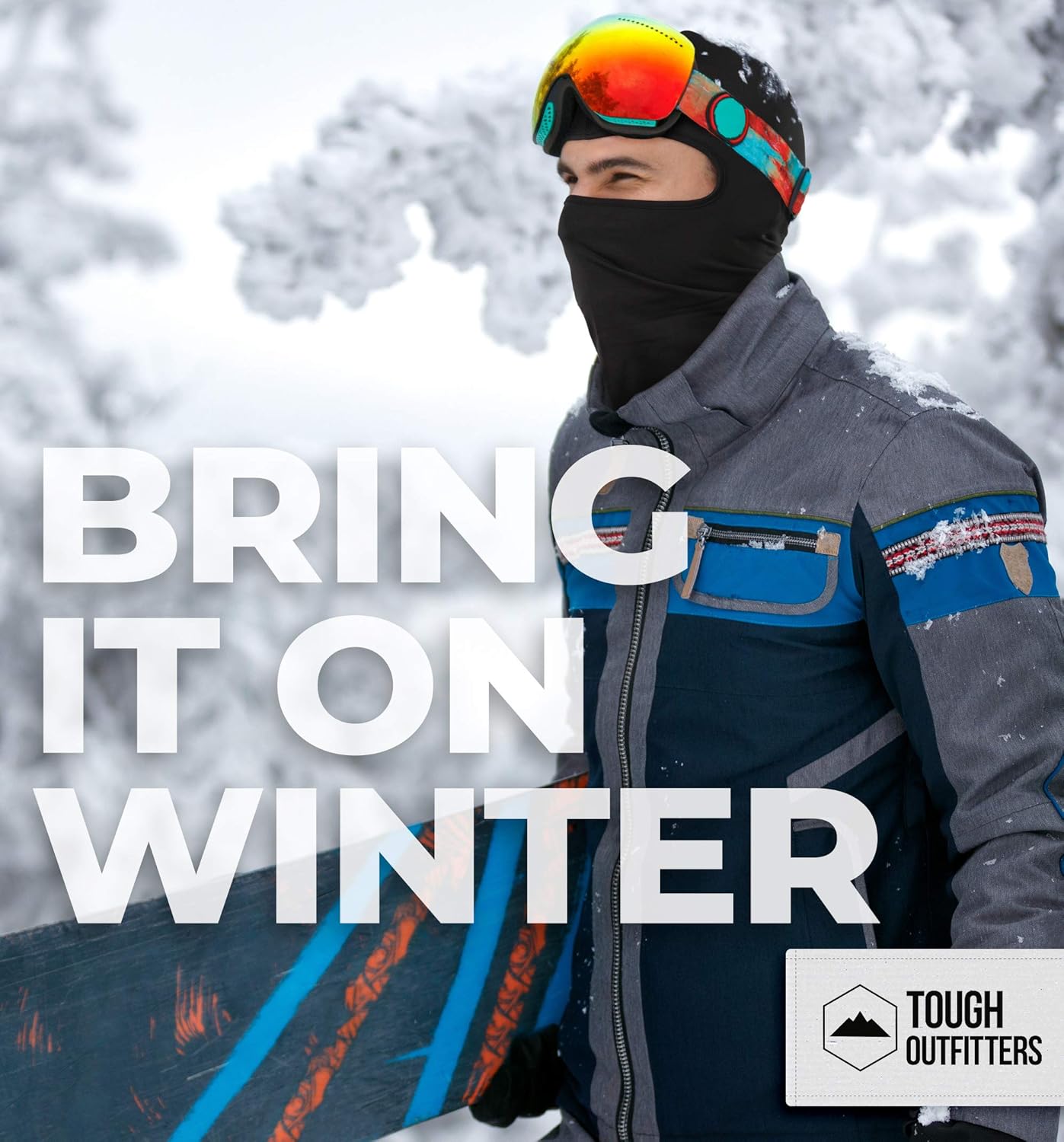 Balaclava Ski Mask - Cold Weather Face Mask for Men & Women - Windproof Hood Snow Gear for Motorcycle Riding & Winter Sports: Automotive
