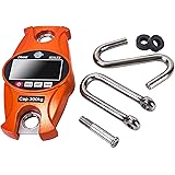 Digital Professional Hanging Scale 660 Lb 300 Kg with Accurate Reloading Spring Sensor for Hunting, Fishing, Farm by Modern Step (Burnt Orange)