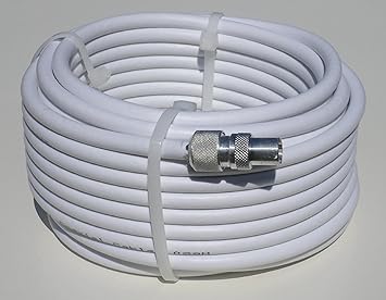 25 m de Cable de antena blanco Kit de extensión: Amazon.es: Electrónica
