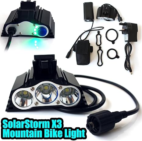solar storm bike light x3
