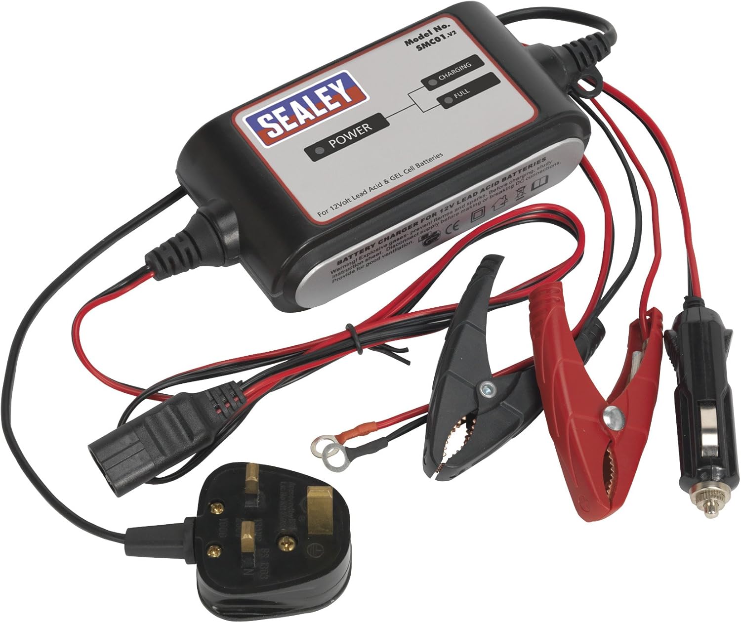 SMC01 Compact Auto Maintenance Battery Charger 3Cycle 12V Amazon.co