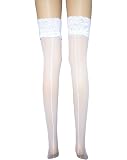 Lot De 4 Bas Résille Krymson - Silicone Antidérapant - Dentelle Sexy - Taille Unique Noir
