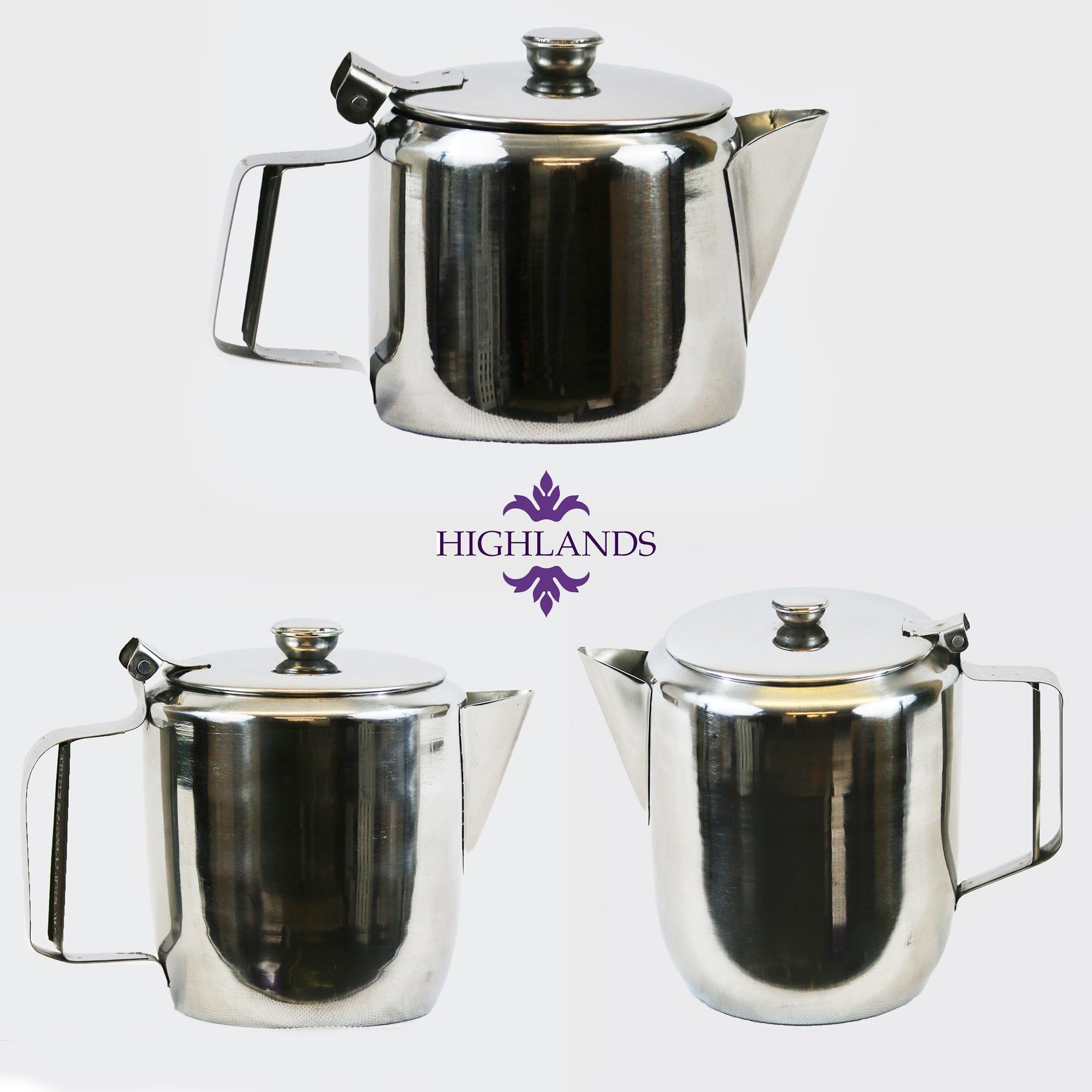 LESS THAN HALF PRICE*** Stainless Steel Catering Cafe Teapot Infuser Herbal Leaf Cup Stump Spout Life English Traditional Yorkshire Tea 2 CUP 3 CUP 4 CUP 6 CUP 8 CUP 12 CUP