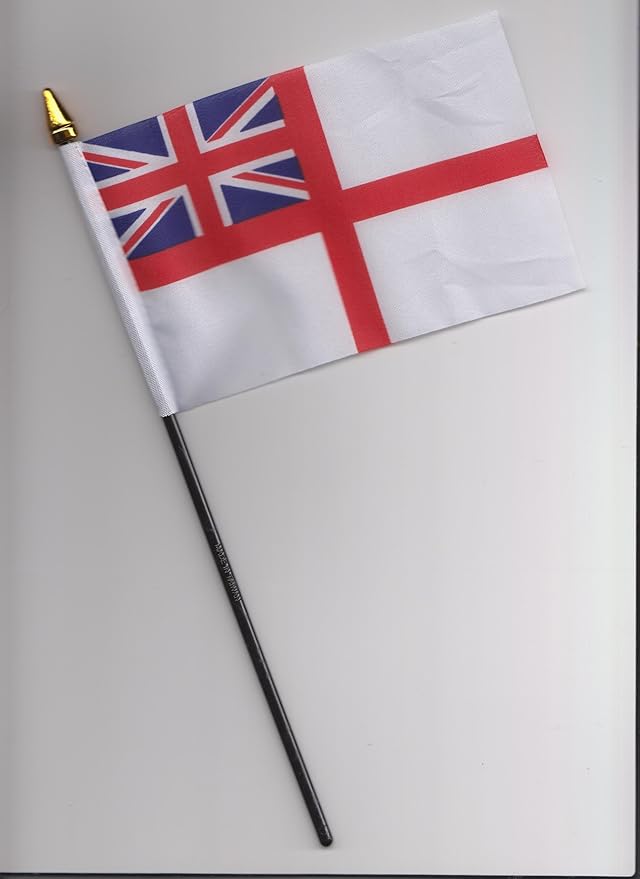 White Ensign Royal Navy Hand Flag 25cm Amazon.co.uk Garden & Outdoors