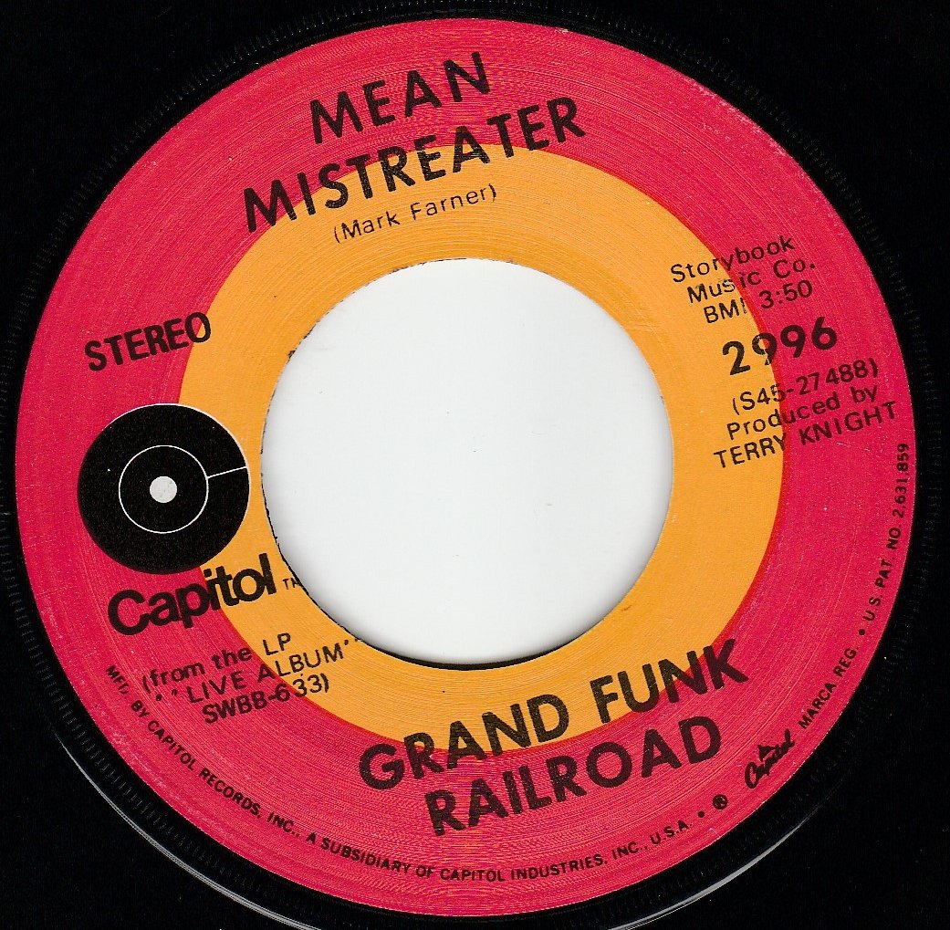Grand Funk Railroad 45vinylrecord Mean Mistreater Mark Say s Alright 7 45 Rpm Amazon 