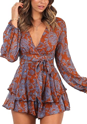 Relipop Women's Dresses Floral Print V 