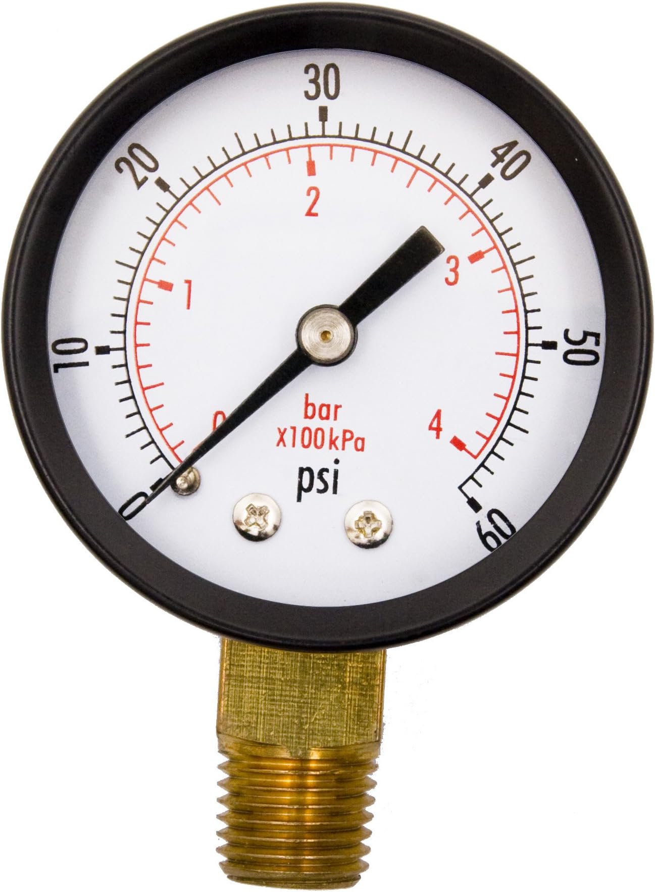 DuraChoice 2" Utility Pressure Gauge, WOG, 1/4" NPT Lwr Mount, 60PSI GSAD2012-060UPD, OEM