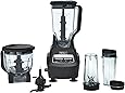 Ninja BL770 Mega Kitchen System and Blender with Total Crushing Pitcher, Food Processor Bowl, Dough Blade, To Go Cups, 1500-Watt Base, Black